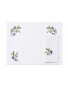 "Olives" placemat and napkin