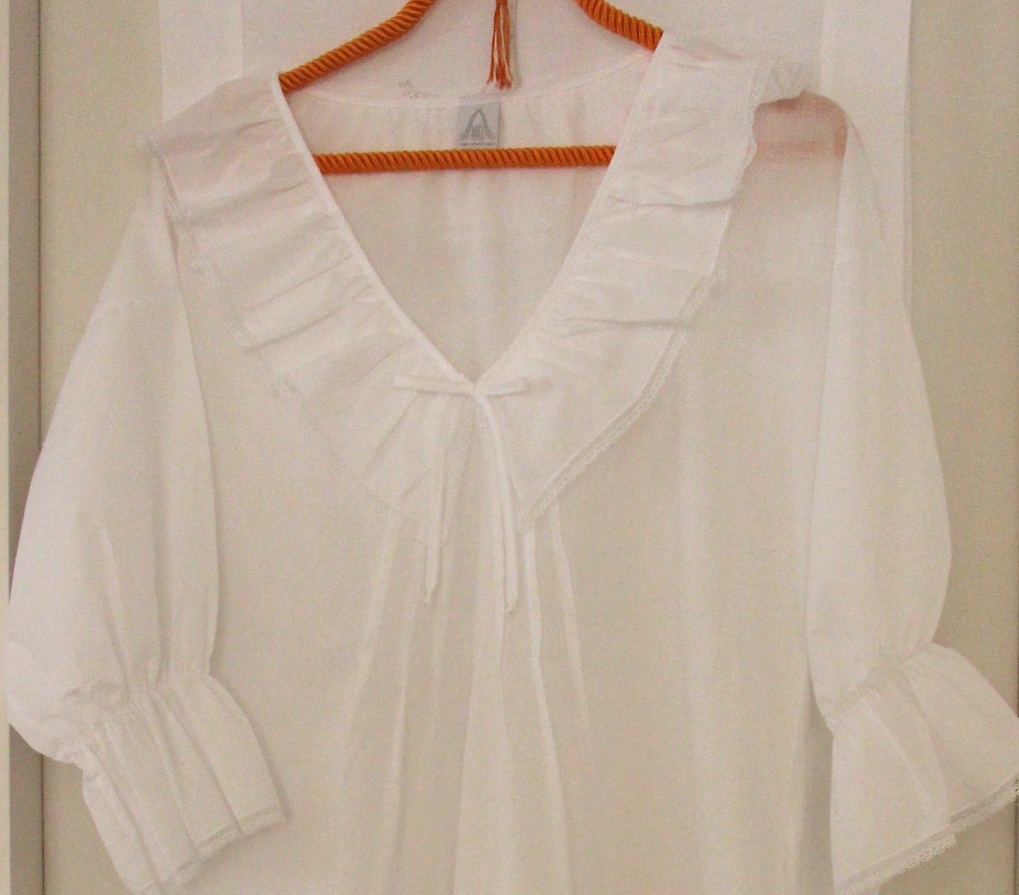 "Falbala" nightgown (long sleeves)