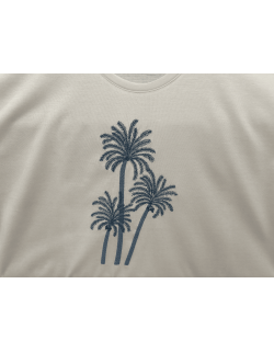 "Palm Beach" embroidered night t-shirt