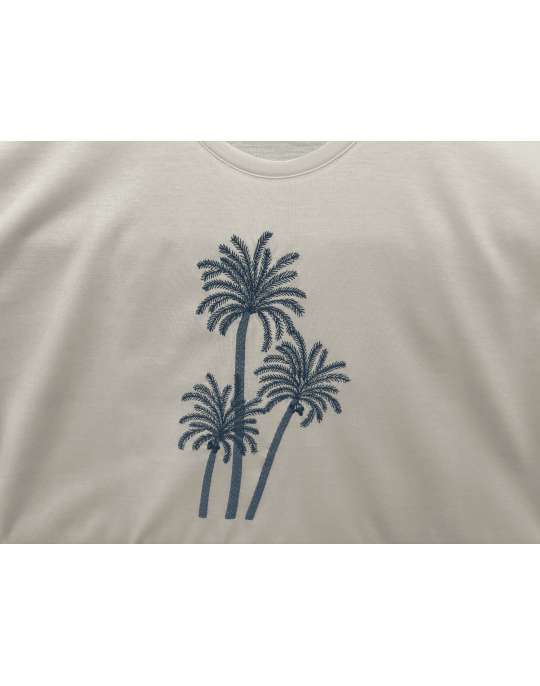 "Palm Beach" embroidered night t-shirt