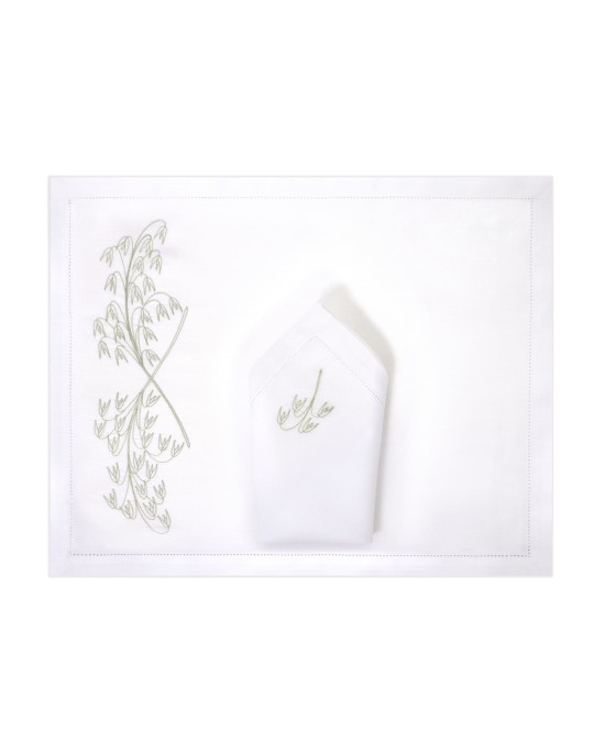 "Avoine" placemat and napkin